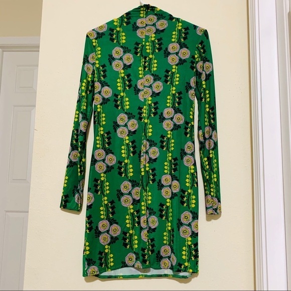 ZARA•NWOT Green Draped Casual Dress - Picture 10 of 11